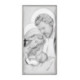 Icoana Argint - Sfanta Familie cu pruncul 11x22 cm 