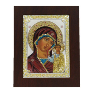 Icoana Argint - Sfanta Maica Maria si Fiul Iisus 11.5х14.5 cm