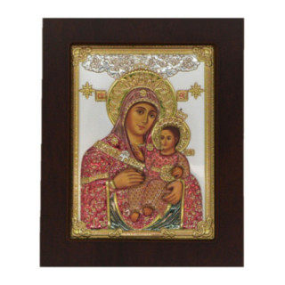 Icoana Argint - Maica cu pruncul Iisus 11.5х 14.5 cm