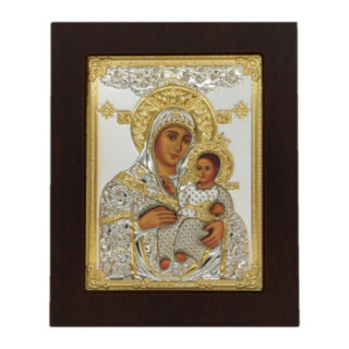 Icoana Argint - Maica cu pruncul Iisus 11.5х14.5 cm