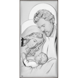 Icoana Argint - Sfanta Familie cu pruncul 6х11 cm