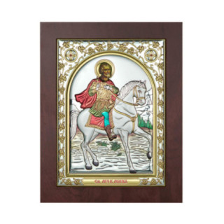 Icoana Argint Sfantul Mina15х20 cm