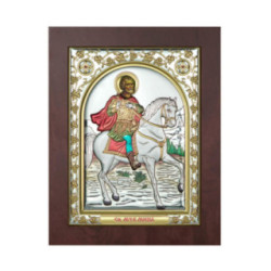 Icoana Argint Sfantul Mina15х20 cm