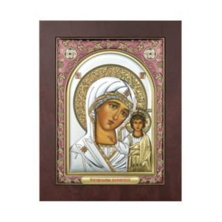 Icoana Argint - Sfanta Maria cu micul Iisus 15х20 cm