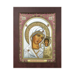 Icoana Argint - Sfanta Maria cu micul Iisus 15х20 cm