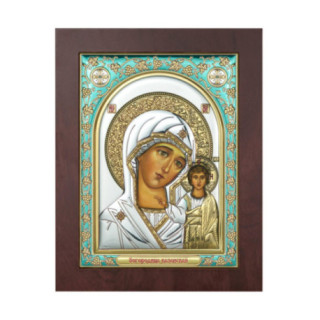 Icoana Argint - Sfanta Maria cu micul Iisus 15х20 cm