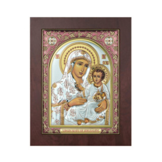 Icoana Argint - Maicuta Domnului si Iisus 15х20 cm