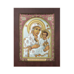 Icoana Argint - Maicuta Domnului si Iisus 15х20 cm