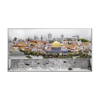 Icoana Argint - Oras frumos Ierusalim 23х12 cm