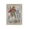Icoana Argint - Sfantul Gheorghe si balaurul 8х11 cm