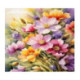 Pictura pe numere - Flori gingase si colorate 40х40 сm