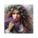 Pictura pe numere - Atingere purpurie 40х40 cm