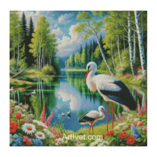 Set Goblen - Barze la rau