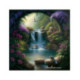 Pictura pe numere - Arca de flori la cascada magica 40х40 сm