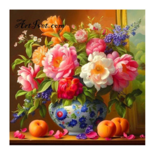 Pictura pe numere - Cu aroma de caise 40х40 сm