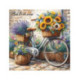 Pictura pe numere - Bicicleta cu flori 40х40 сm