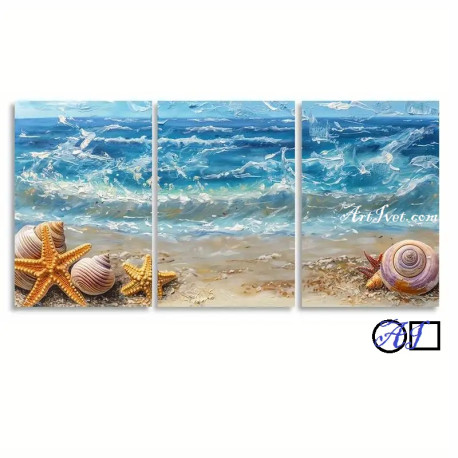 Panou de diamante - Stelute si scoici de mare