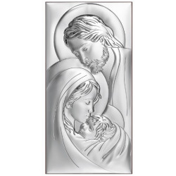 Icoana Argint - Sfanta Familie 6x12 cm