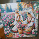 Pictura pe numere - Culegatoarele de trandafiri din Karlovo 40х40 cm
