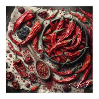 Pictura pe numere - Ardei iuti 40х40 cm