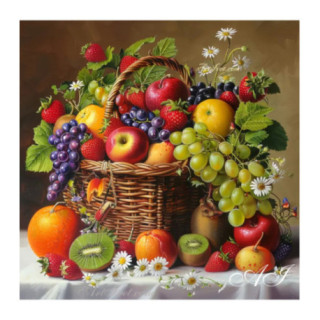Pictura pe numere - Deliciu de fructe 40х40 сm