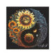Pictura pe numere - Yin si Yang - Foc de floarea soarelui 40х40 сm