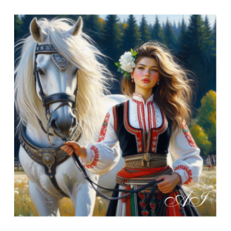 Pictura pe numere - Libertatea vantului 40х40 сm