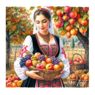 Pictura pe numere - Recolta de aur 40х40 сm