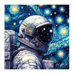 Pictura pe numere - Astronaut in cosmos 40х40 сm