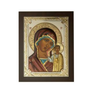 Icoana Argint - Fecioara cu pruncul
