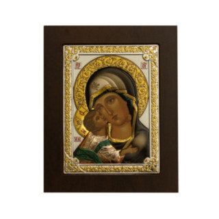 Icoana Argint - Fecioara Maria cu pruncul