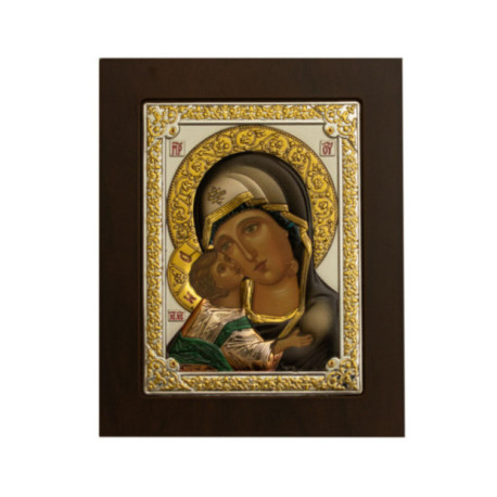 Icoana Argint - Fecioara Maria cu pruncul