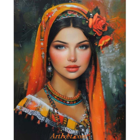 Pictura pe numere - Frumosete calda