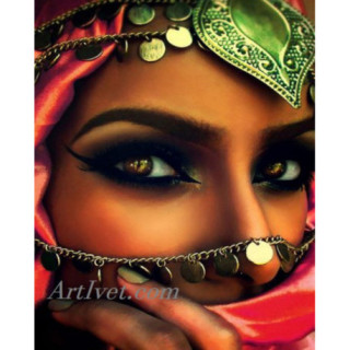 Pictura pe numere - Femeia misterioasa