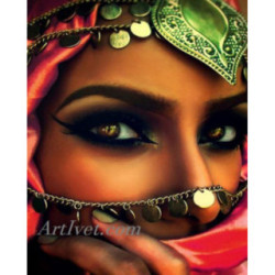 Pictura pe numere - Femeia misterioasa