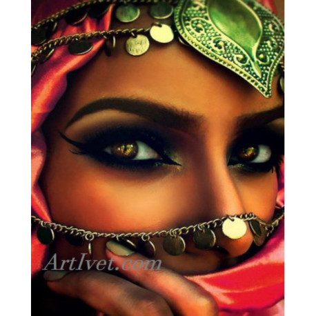 Pictura pe numere - Femeia misterioasa