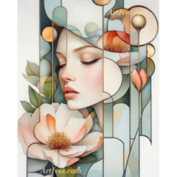 Pictura pe numere - Ingrijorare gingasa