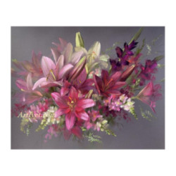 Pictura pe numere - Crini in mov