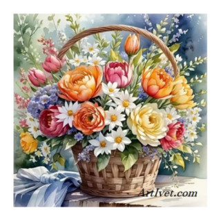 Pictura pe numere - Buchet plin de gingasie