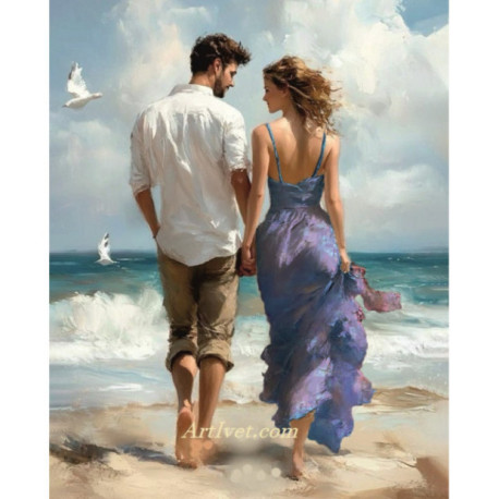 Pictura pe numere - Iubire - numai in doi