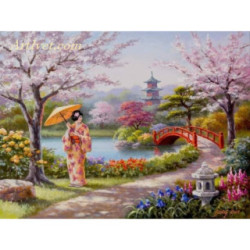 Pictura pe numere - Gradina Japoneza
