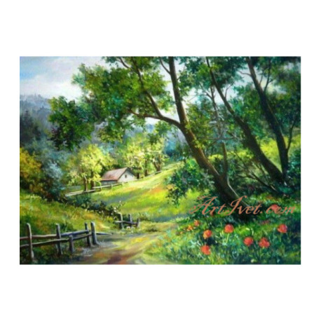 Pictura pe numere - In verdele naturii