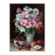 Pictura pe numere - Flori gingase in roz, cirese si mere