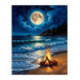 Pictura pe numere - Foc in suflet si pe malul marii