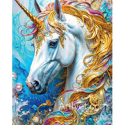 Pictura pe numere - Unicornul fermecet