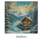 Goblen de diamante - Cabana pe malul lacului inzapezit
