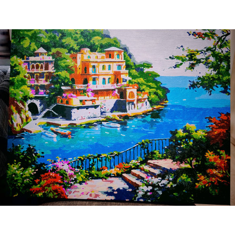 Pictura pe numere - Laguna albastra