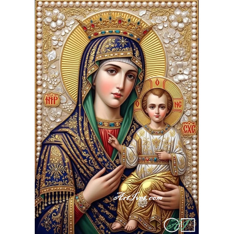 Goblen de diamante - Fecioara cu pruncul - Regina Reginelor