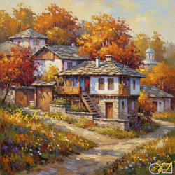 Goblen de diamante - Toamna aurie la tara