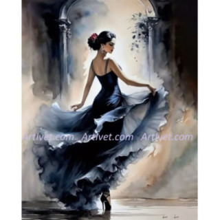 Pictura pe numere - Dans in noaptea cu stele